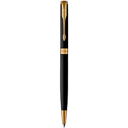 Ручка кулькова Parker SONNET 17 Matte Slim Black Lacquer GT BP 84 831