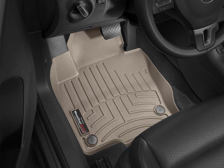 Килими гумові WeatherTech VW Tiguan 2007-2016 передні бежеві