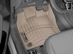 Килими гумові WeatherTech VW Touran 2016+ передні бежеві