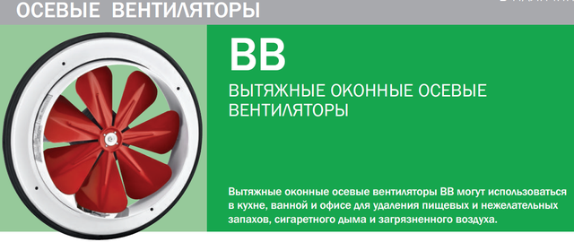 Осевой вентилятор оконный BVN серии BB Оконный вентилятор Бахчиван ВВ