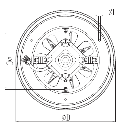Осевой вентилятор оконный BVN серии BB габарит Оконный вентилятор Бахчиван ВВ габарит