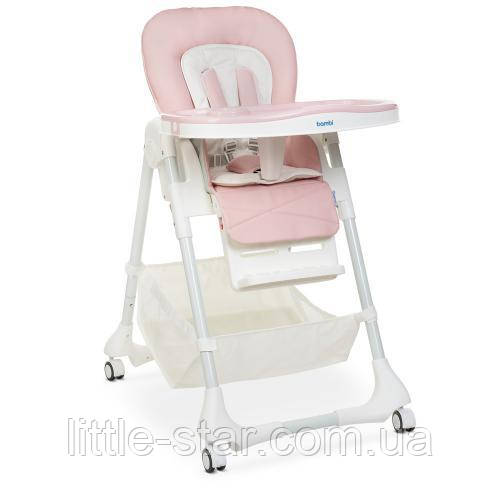 Дитячий стільчик-трансформер для годування M 3822 BABY PINK