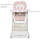 Дитячий стільчик-трансформер для годування M 3822 BABY PINK, фото 2