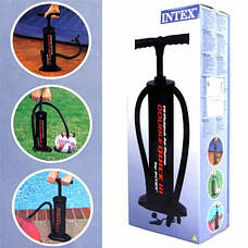 Ручний насос Intex 68605 - Для кіл, матраців, м'ячів, човнів басейнів - 37 см, фото 3