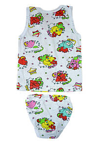 Комплект майка і труси кулір кольоровий для дівчинки