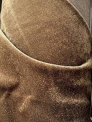 Меблева тканина вельвет люх коричневий