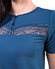 Ошатна жіноча футболка з мереживом (розміри XS-3XL), фото 2