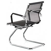 Конференційне крісло Solano office mesh black чорне, Textiline (вільна циркуляція повітря), фото 3