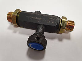 Кран або клапан регулювання швидкості підіймання-опускання гідравлічного навісного механізму мототрактора