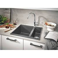 Гранітна мийка Grohe EX Sink 31648AT0 серія K500 5546 двухчашевая графіт
