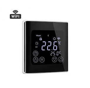 Терморегулятор програмований EcoTerm ВSN WI-FI Black сенсорний, фото 1