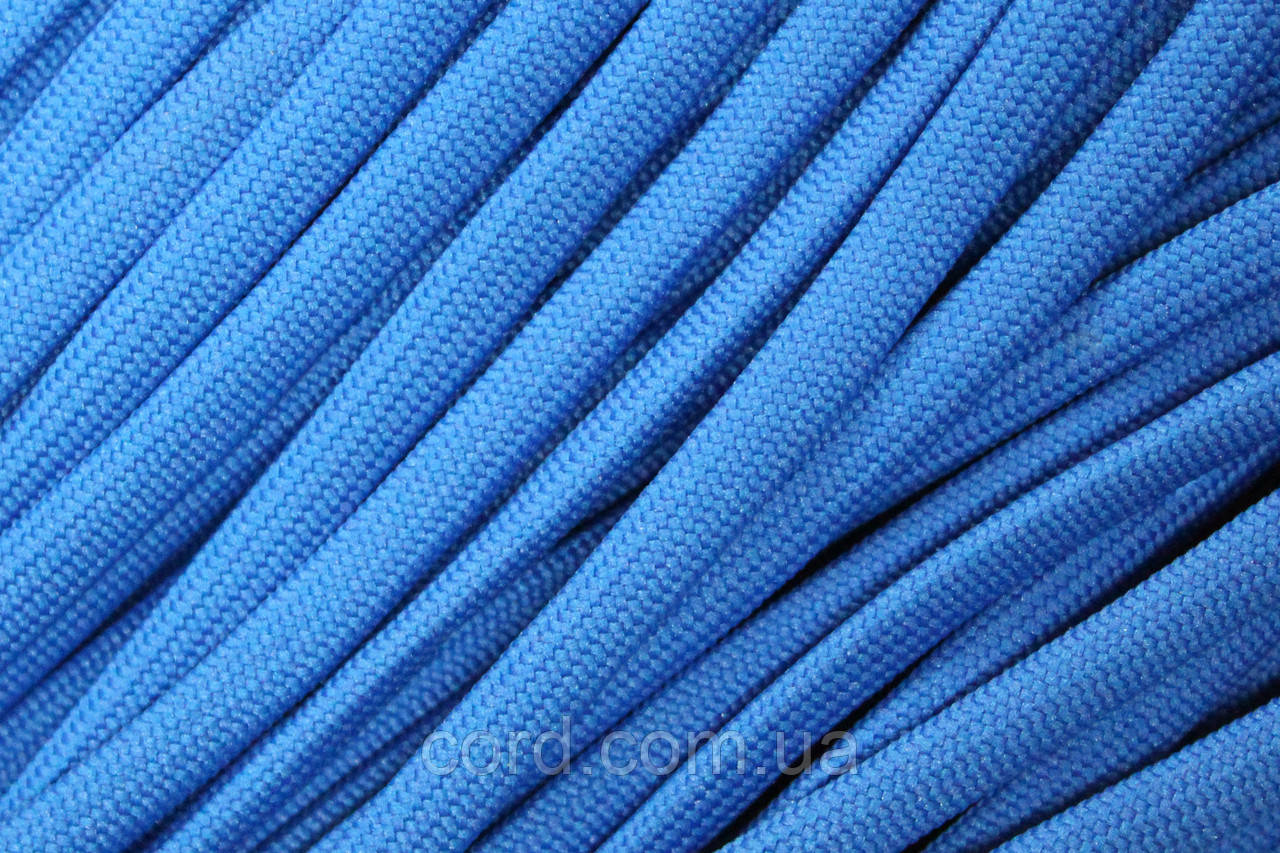 Шнур щільний плоский чехол 7мм волошка моток 100м, фото 1