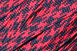 Тесьма(стрічка) шнур плоский поліестер 12мм синій+червоний моток 100м