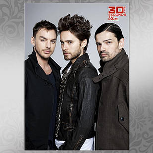 Плакат А3 Рок 30 Seconds To Mars 03