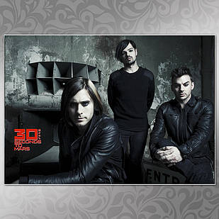 Плакат А3 Рок 30 Seconds To Mars 06
