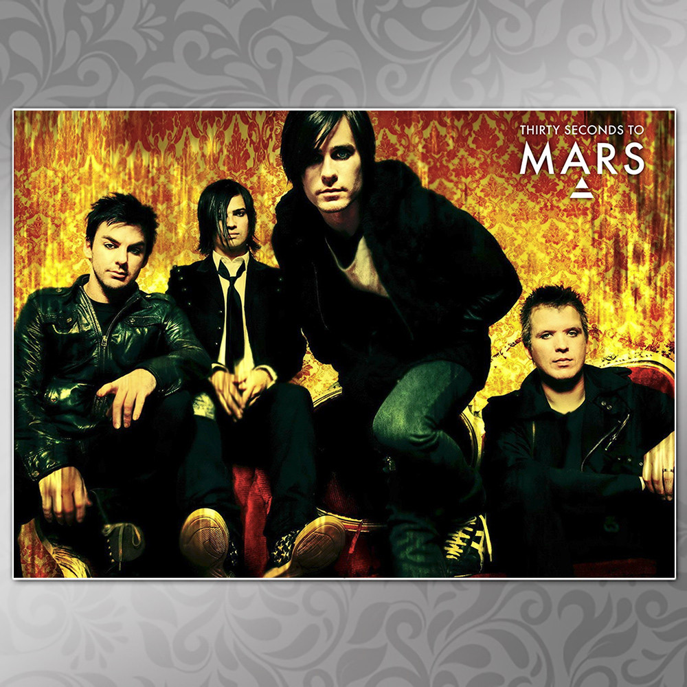 Плакат А3 Рок 30 Seconds To Mars 09