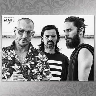 Плакат А3 Рок 30 Seconds To Mars 10