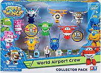 Супер крылья набор трансформеров Super Wings World Airport Crew