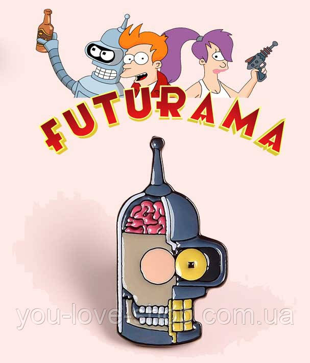 Брошка Футурама "Бендер" / Futurama