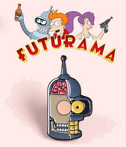 Брошка Футурама "Бендер" / Futurama