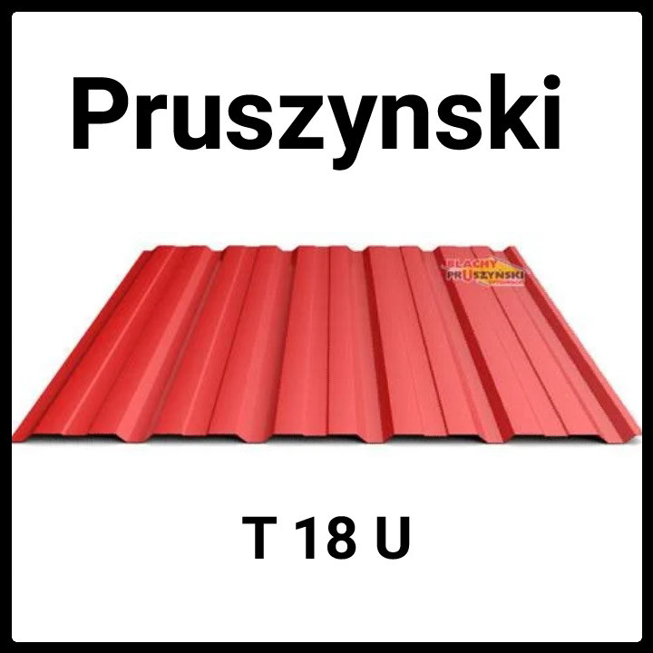 Профнастил для покрівлі Т-18 Blachy Pruszynski / 0,45 мм / RAL 7024 PEMA
