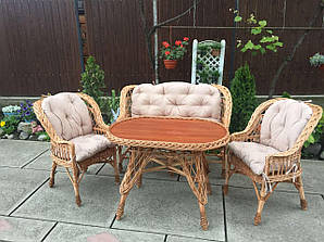 Мебель з лози( ЦІНА З НАКИДКАМИ)