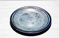 Тарелка фарфоровая мелкая Corendon NanoKrem Blue Ø 27см