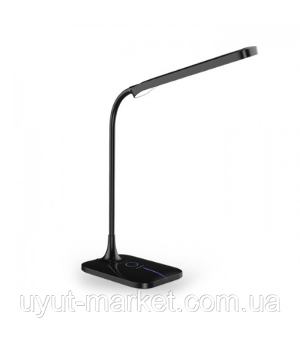 Настільний світильник 6Вт 3000K-4000К-6000К DE1732 чорний, фото 1