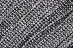 Тесьма(стрічка) шнур плоский поліестер 12мм темно-сірий моток 100м