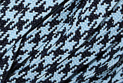 Тесьма(стрічка) шнур плоский поліестер 12мм блакитний+синій моток 100м