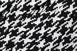 Тесьма(стрічка) шнур плоский поліестер 12мм чорний+білий моток 100м