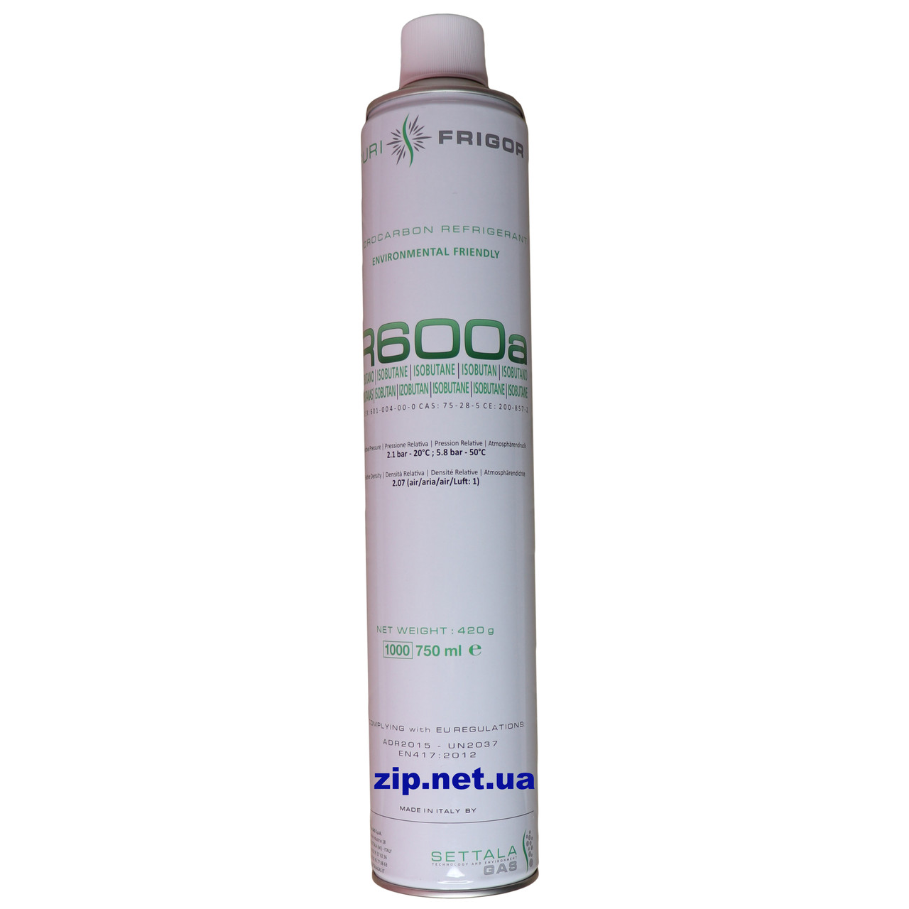 Фреон R-600a 420 грамм. Італія (під клапан)