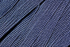 Тесьма(стрічка) шнур плоский поліестер 12мм синій моток 100м