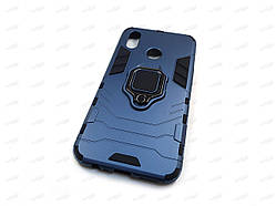 Протиударний чохол IronMan для Realme 3 з кільцем захисний (синій)
