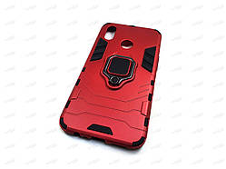 Протиударний чохол IronMan для Realme 3 з кільцем захисний (червоний)