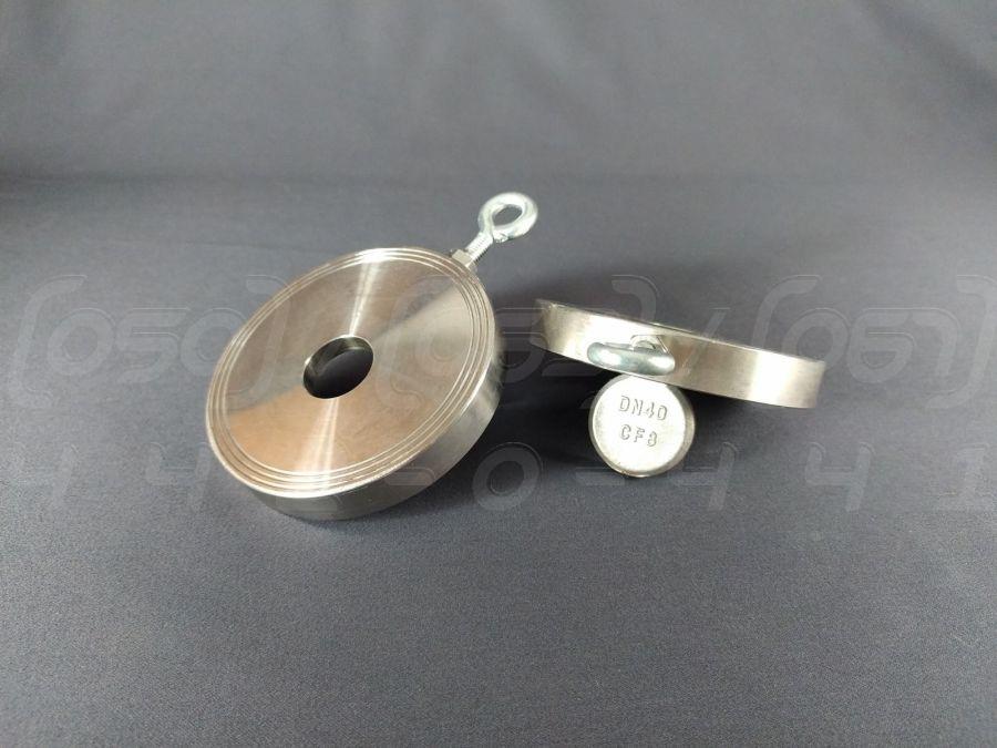 Клапан зворотний поворотний міжфланцевий DN40 (1 1/2") н/ж сталь AISI304 (CF8), Ру16 (PN16), до 300°C, фото 1