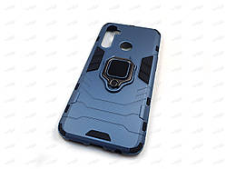 Протиударний чохол IronMan для Realme 5 з кільцем захисний (синій)