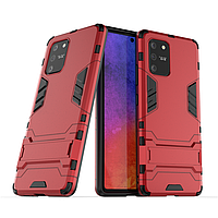 Чохол Hybrid case для Samsung Galaxy S10 Lite (G770) бампер з підставкою червоний