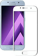 Захисне скло 9D для Samsung A3 2017 / A320 White