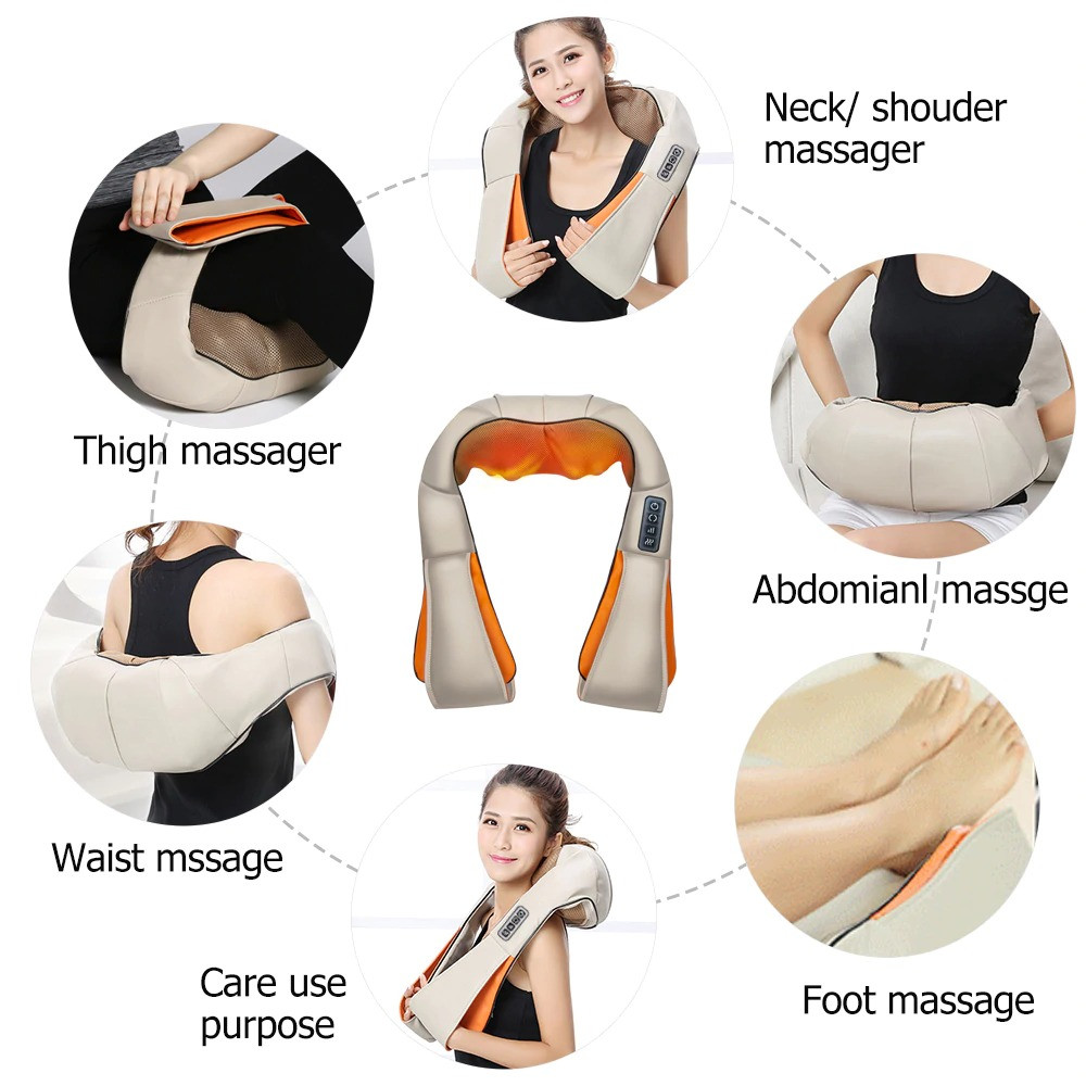 Масажер роликовий для шиї та спини Massager of Neck Kneading