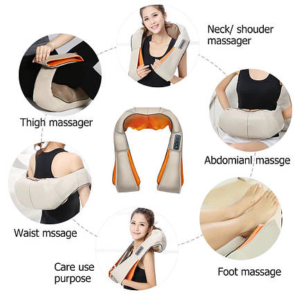 Масажер роликовий для шиї та спини Massager of Neck Kneading, фото 1