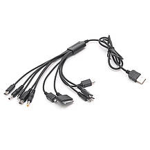 Кабель USB — 10 роз'ємів для заряджання універсальний, фото 6