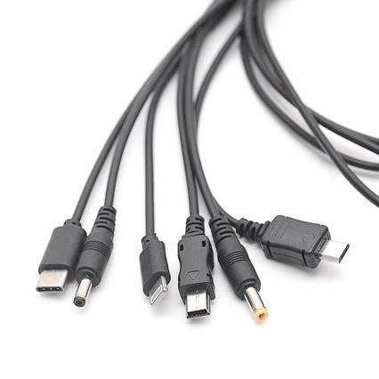 Кабель USB — 10 роз'ємів для заряджання універсальний, фото 1