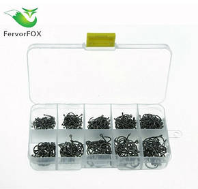 Набір рибальських гачків «FervorFOX» (500 шт.), фото 3