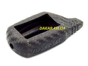 StarLine A61,A91,B6,B9, KGB FX3,FX5v2,FX7,EX6, Jaguar EZ5,EZ6 Carbon силіконовий чохол брелока автосигналізації