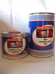 Лак акриловий 3SILA HS 0,5 л + затверджувач 0,25 л