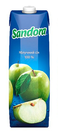 Sandora, Яблучний, 0,95 л, Сандора, Сік натуральний, фото 2
