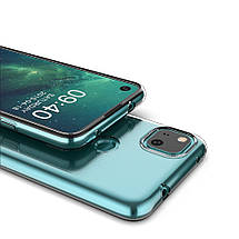 Ультратонкий 0,3 мм чохол для Google Pixel 4a прозорий, фото 6