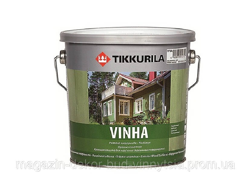 Фарба антисептик TIKKURILA VINHA для дерев'яних фасадів,VC-2,7л - фото 2 - id-p1196445891