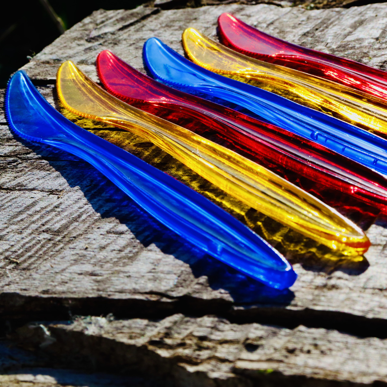 Топ! Одноразовий Ніж пластик 19х2 см міцніший, Асорті